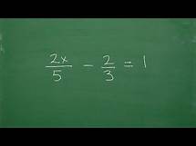 Video thumbnail for Let’s Solve An Equation with Fractions….Step-by-Step….