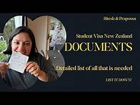 Video thumbnail for Complete Guide to New Zealand Student Visa: Requirements and Documents-2024 #studyinnz #studentvisa