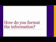 Video thumbnail for How to cite in MLA style