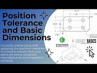 Video thumbnail for Position Tolerances and Basic Dimensions