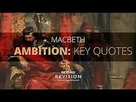 Video thumbnail for Macbeth: Ambition Key Quotes - A Beyond Theme Guide