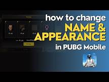 Video thumbnail for How to Change Your Name and Appearance in PUBG Mobile