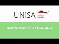 Video thumbnail for UNISA: How to Submit an Assignment