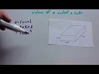 Video thumbnail for Volume of a cuboid and cube - Corbettmaths