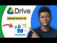 Video thumbnail for How To Download View Only PDF From Google Drive (2025)