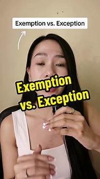 Video thumbnail for Understanding the Difference: Exemption vs. Exception