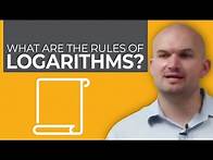 Video thumbnail for Explaining the rules of logarithms with examples