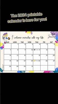 Video thumbnail for The 2024 printable calendar is here for you!