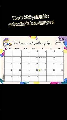 Video thumbnail for The 2024 printable calendar is here for you!