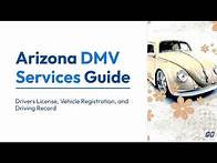 Video thumbnail for Arizona DMV Services Guide: Drivers License, Vehicle Registration, and Driving Record