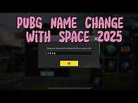 Video thumbnail for How To Write Name With Space in PUBG Mobile | PUBG Mobile Name Change With Space in PUBG Mobile 2025