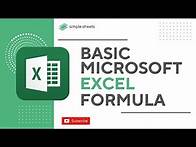 Video thumbnail for Excel Formulas 101: Basic Microsoft Excel Formulas for Beginners