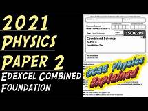 Video thumbnail for 2021 Physics Foundation Paper 2 ANSWERS Combined Science Edexcel GCSE (9-1)