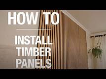 Video thumbnail for How To Install Timber Wall Panels - Bunnings Warehouse