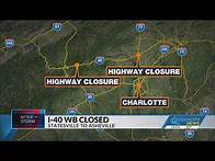 Video thumbnail for I-40 in western N.C. closed as NCDOT discourages travel to the area