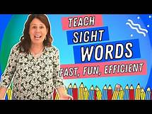 Video thumbnail for 6 Fun Ways To Teach Sight Words To Kids - Perfect For Kindergarten And First Grade