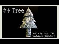 Video thumbnail for Christmas Crafts - DIY How to Fold Money Christmas Tree - Money Origami Tree (EASY)