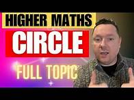 Video thumbnail for Higher Maths - Circle - WHOLE UNIT And EVERY Past Paper Question!
