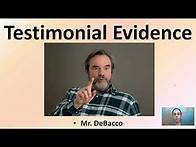 Video thumbnail for Testimonial Evidence