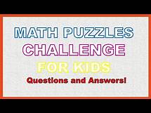 Video thumbnail for Grade 1, 2, 3,4 & 5 Math Puzzles | Brain Game for kids| Can you pass?| Fun Math Riddles with answers