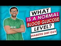 Video thumbnail for What is a normal blood sugar level