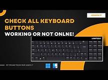 Video thumbnail for Check all Your Pc Keyboard Buttons are Working Fine or not - Windows and Mac