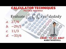 Video thumbnail for Multiple Integrals Calculator Techniques - Engr. Yu Jei Abat | #AbatAndChill