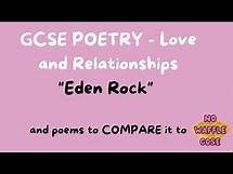 Video thumbnail for GCSE POETRY: Love + Relationships: Eden rock
