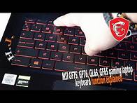 Video thumbnail for MSI GF75, GP76, GL65, GF65 gaming laptop keyboard function explained