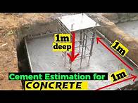 Video thumbnail for Number of bags of CEMENT in one Cubic Metre Concrete G25,G20,G15