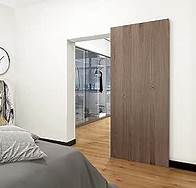 Video thumbnail for DIYHD 48" Concealed Sliding Barn Door Hardware with Soft Close Mechanism,No Floor Track,Fit Openning Width 40"~44"