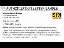 Video thumbnail for How To Write Authorization Letter with Sample and Explanation | Writing Tutorials