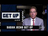 Video thumbnail for Nick Saban interview on the 12-team playoff and the new NIL rules | Get Up