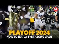 Video thumbnail for College Football Playoff 2024: Schedule, Dates, & How to Watch Every Bowl Game