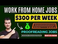 Video thumbnail for Work From Home Proofreading Jobs - Earn $300 Per Week - Earn Money Online 2024