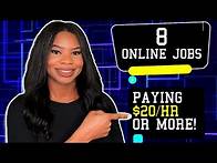 Video thumbnail for 8 Work-From-Home Jobs PAYING $20 Per Hour Or More! | 2021