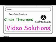 Video thumbnail for Circle Theorems Answers - Corbettmaths