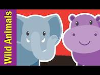 Video thumbnail for Learn Wild Animals for Kids | Video Flashcards | Kindergarten, Preschool, ESL | Fun Kids English