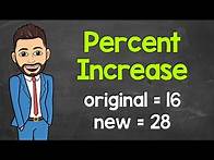 Video thumbnail for Calculating Percent Increase | Percent Change | Math with Mr. J