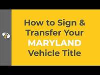 Video thumbnail for How to Sign a Maryland Title