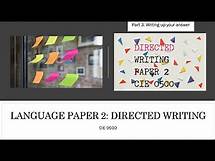 Video thumbnail for How to approach the Directed Writing question for CIE IGCSE 0500/0990 Language Paper 2 (Part 3)