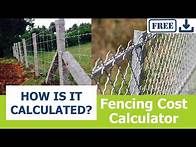 Video thumbnail for Cost of Fencing per acre property | Barbed Wire Fencing | Chain Link Fencing | Fencing cost