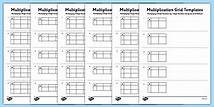 Video thumbnail for Blank Multiplication Grid Templates