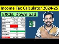 Video thumbnail for Income Tax Calculator 2024-25 Excel Download [FREE] | Income Tax Calculation