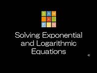 Video thumbnail for Precalculus 3.4 Exponential and Logarithmic Equations