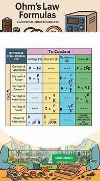Video thumbnail for Ohm's law Formulas Reference Table