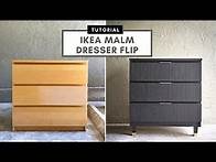 Video thumbnail for IKEA MALM Dresser FLIP | Fluted Drawers + Legs | STEP BY STEP
