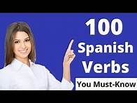 Video thumbnail for 100 Spanish verbs for beginners. Aprender los verbos en español.