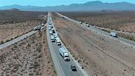 Video thumbnail for I-40 traffic backup in California
