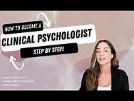 Video thumbnail for How to Become a Clinical Psychologist